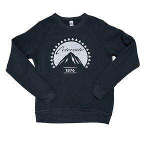 Alternative Apparel Charcoal Colorado Mountain Graphic Sweatshirt